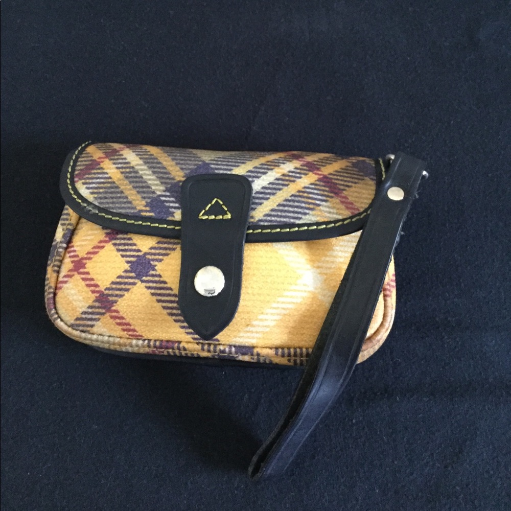 “Dooney & Bourke” plaid print wristlet